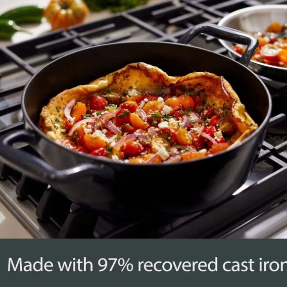 All-Clad Cast Iron 11 Grill & Acacia Wood Trivet